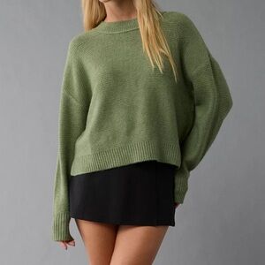 LAST DAY 2/9 | AE Slouchy Cropped Pullover Sweater